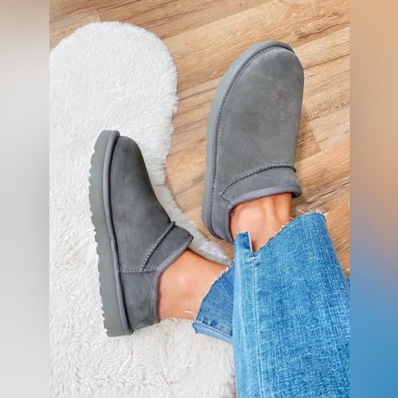 UGG Classic Slippers - charcoal grey- size 8/39 - Picture 4 of 16